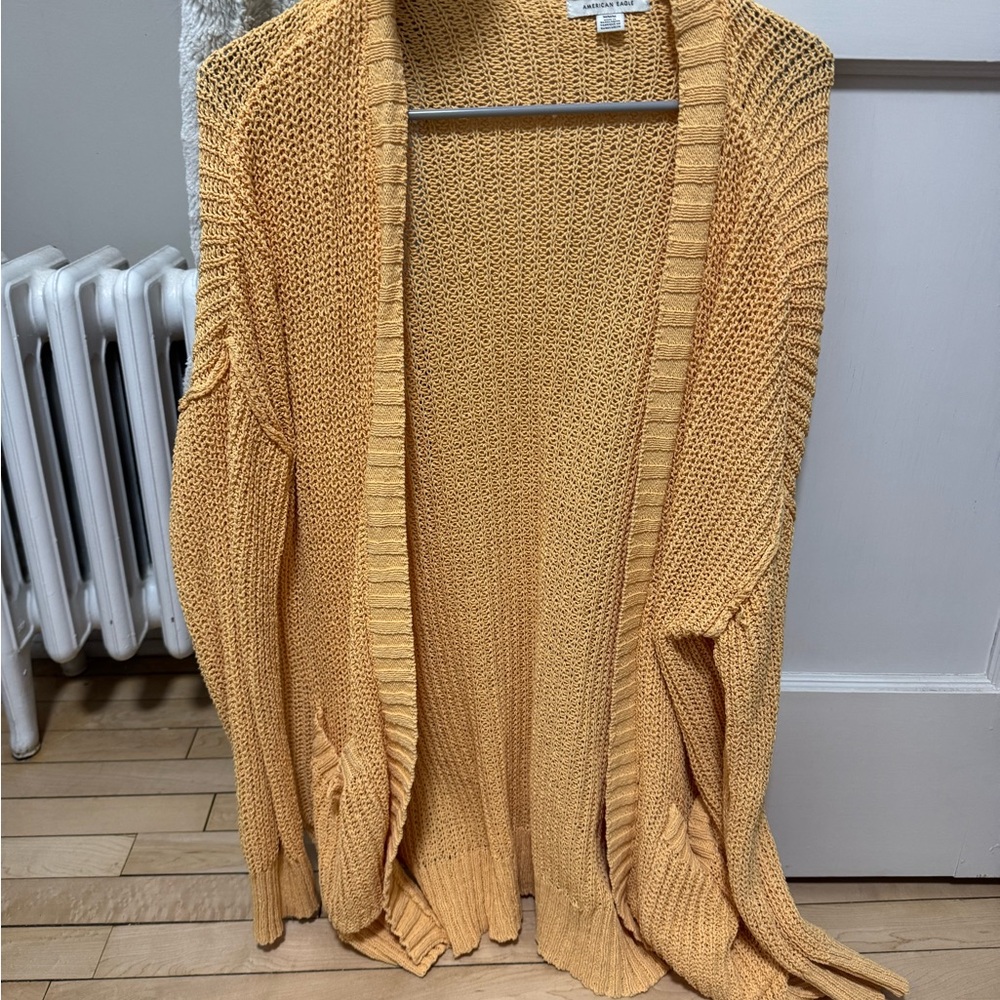 American Eagle Yellow Cardigan